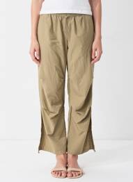 Pantalon large gris JACQUELINE DE YONG femme