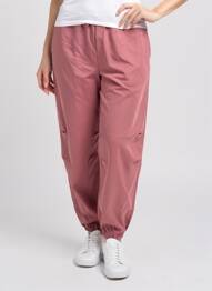 Pantalon large rose NEON & NYLON femme