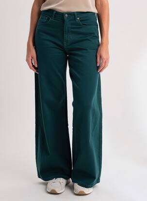 Jeans coupe large vert ONLY femme