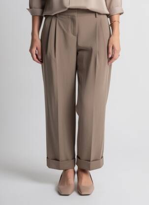 Pantalon droit taille normale taille normale gris ONLY femme