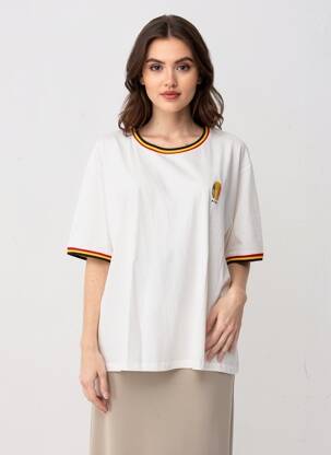 T-shirt blanc ZEB STYLE LAB  femme