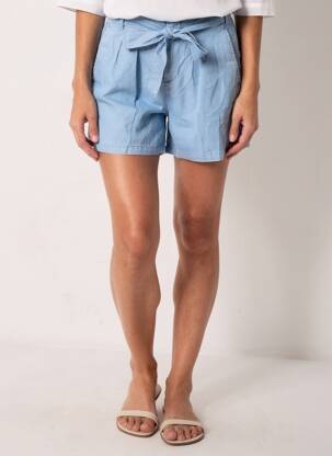 Short fermeture zippée sous rabat avec crochet bleu VERO MODA femme