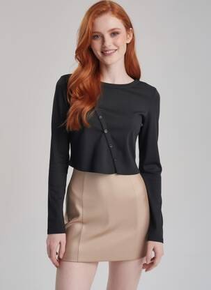 T-shirt noir TALLY WEIJL femme