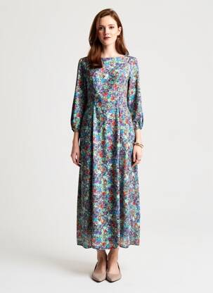 Robe longue vert ONLY femme