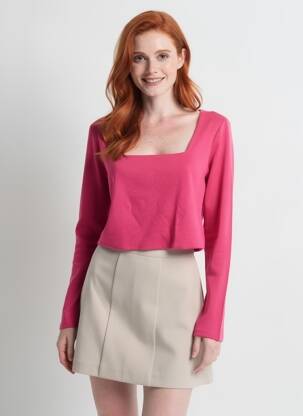 Pull rose HAILYS femme