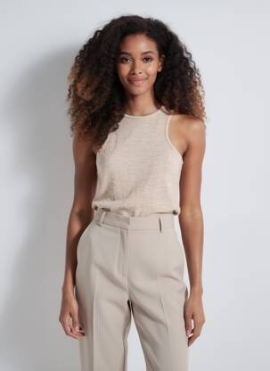 Débardeur beige VILA femme