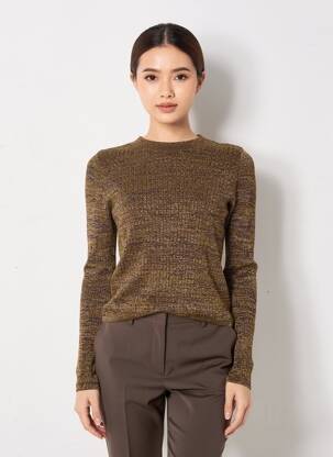 Pull marron MANGO femme