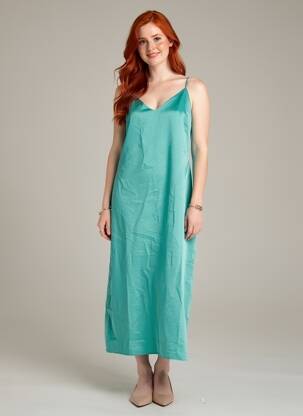 Robe courte vert VILA femme