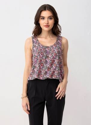Débardeur col rond violet VERO MODA femme