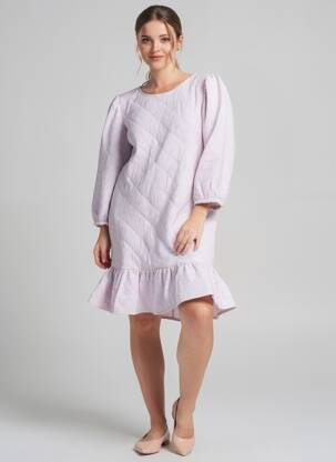 Robe mi-longue rose JACQUELINE DE YONG femme