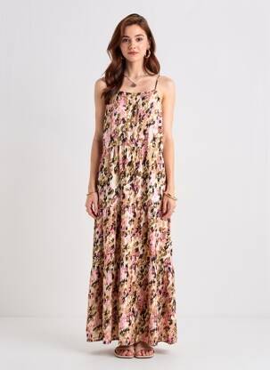 Robe longue rose VERO MODA femme