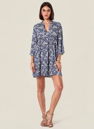 Robe courte bleu HAILYS femme
