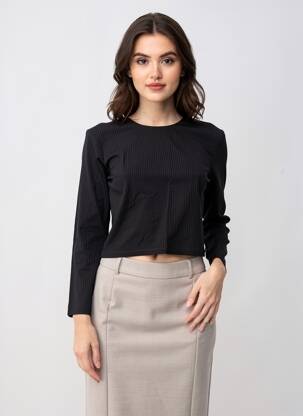 Top noir ASTRID BLACK LABEL femme