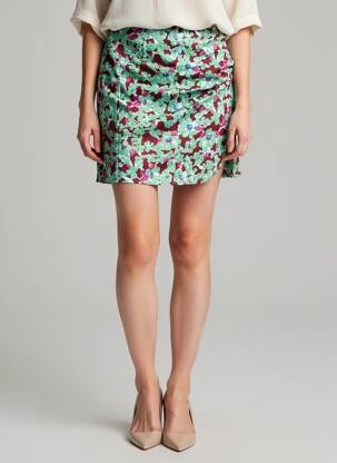 Jupe courte vert ONLY femme