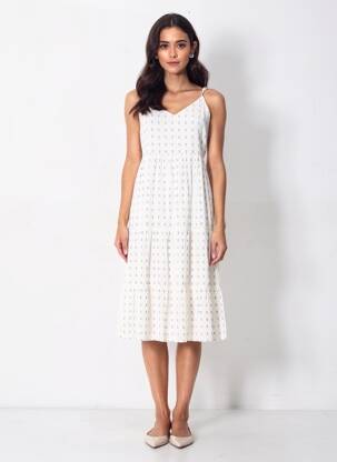 Robe courte sans manche sans manche blanc VILA femme