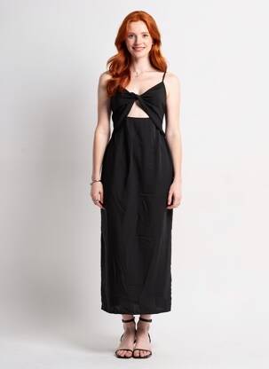 Robe longue sans manche sans manche noir ONLY femme