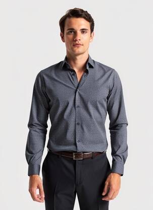 Chemise manches longues bleu JACK & JONES homme