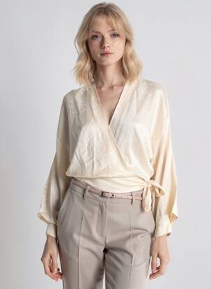Blouse beige ASTRID BLACK LABEL femme