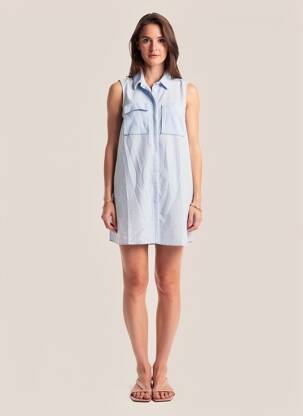 Robe courte bleu VERO MODA femme