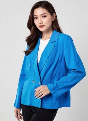 Blazer manches longues bleu VERO MODA femme
