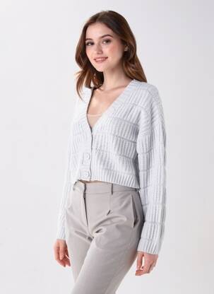Gilet manches longues gris TALLY WEIJL femme