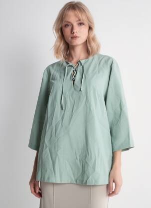 Blouse vert YUGEN femme
