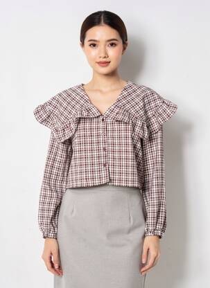 Chemisier marron NOISY MAY femme
