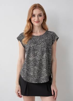 Top manches courtes manches courtes noir ONLY femme