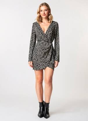 Robe courte noir MANGO femme