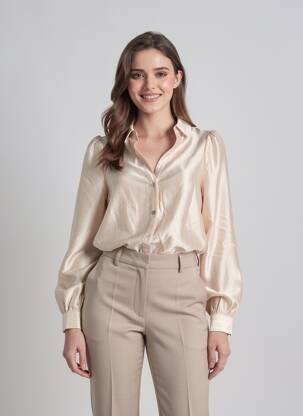 Chemisier beige VERO MODA femme