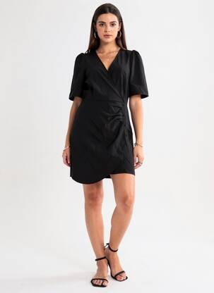 Robe courte noir VILA femme