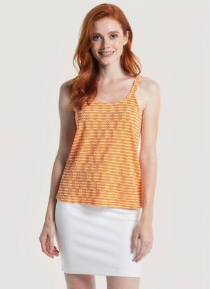 Débardeur coupe droite sans manche orange VERO MODA femme