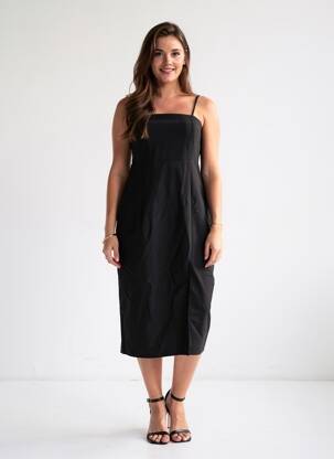 Robe mi-longue noir ONLY femme