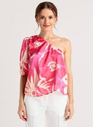 Blouse rose MORGAN femme