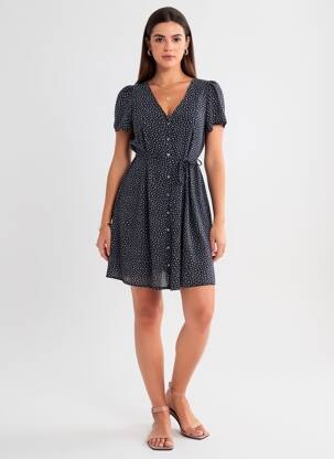 Robe courte bleu ONLY femme