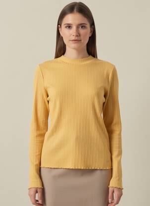 T-shirt jaune TOM TAILOR femme
