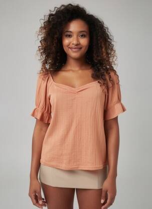 Top marron JACQUELINE DE YONG femme