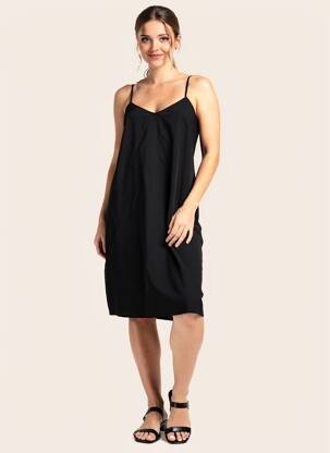 Robe mi-longue noir DIVERSE femme