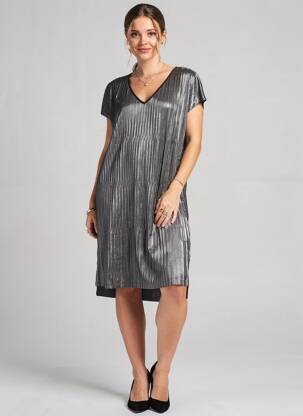 Robe courte col v noir VERO MODA femme