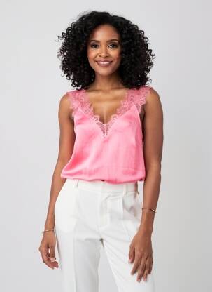 Blouse rose MORGAN femme