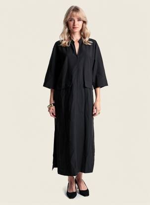 Robe longue noir ASTRID BLACK LABEL femme