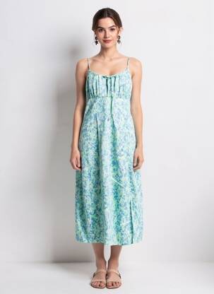 Robe courte vert JACQUELINE DE YONG femme
