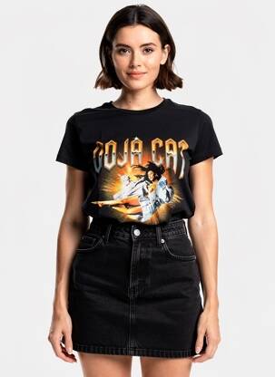 T-shirt noir DAISY STREET femme