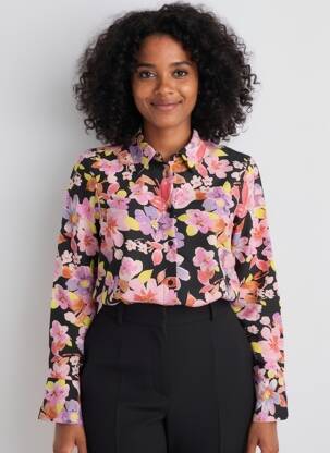 Chemisier coupe droite noir VERO MODA femme