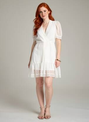 Robe courte blanc VILA femme