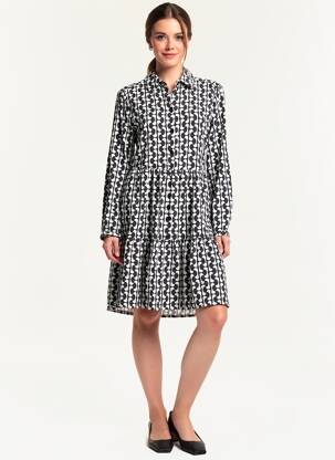 Robe mi-longue noir ONLY femme