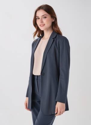 Blazer bleu JACQUELINE DE YONG femme