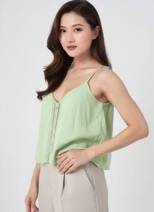 Top vert HAILYS femme