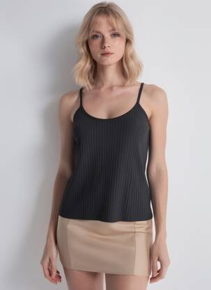 Débardeur noir HAILYS femme