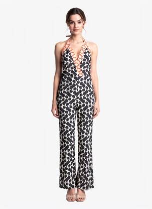 Combi-pantalon noir MANGO femme